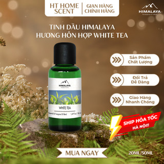 Tinh dầu HIMALAYA - Tinh dầu xông khử mùi, thơm phòng hương hỗn hợp White Tea nhẹ nhàng thanh tao loại 20ml/50ml