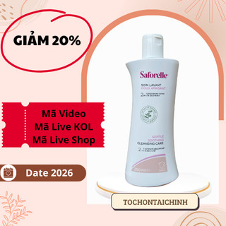 Dung dịch vệ sinh phụ nữ Saforelle Pháp 250ml chăm sóc da dịu nhẹ