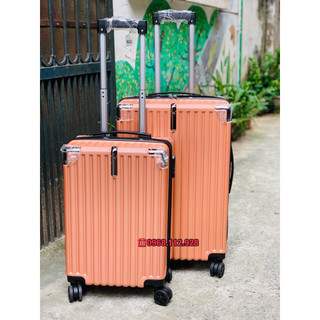 Vali kéo du lịch BỌC GÓC dọc khuy [size20+24] các tính nhiều màu sắc trẻ trung chống va đập hàng cao cấp FreeShip