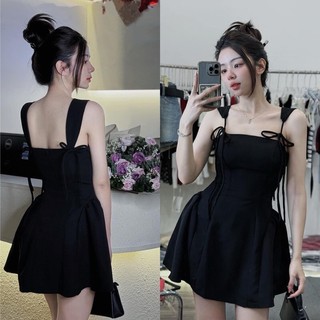ĐẦM NỮ 2 DÂY RỜI DÁNG XÒE SANG TRỌNG CHO NÀNG ĐI CHƠI ĐI TIỆC