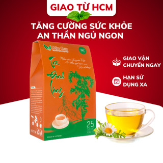 Trà đinh lăng Mộc Can an thần, ngủ ngon, giảm stress, giúp mẹ nuôi con nhiều sữa 1 hộp 25 túi lọc