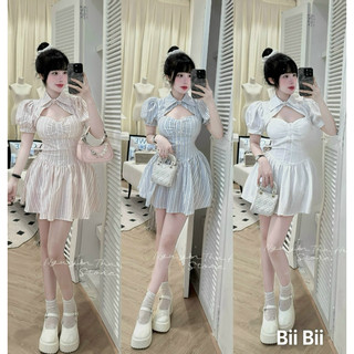 h3/Đầm kẻ ngoan xinh iu của đây ạ😋 Có lót quần. Cup đầy đủ ạ S/M 📌295k