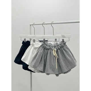 Chân váy tầng xoè vải nỉ phồng rút dây xinh xám đen trắng VANISA CV032