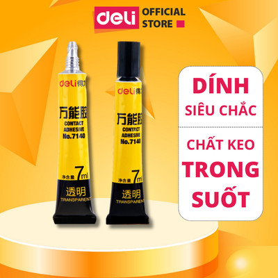 Keo Siêu Dính Đa Năng Deli - 7ml/ 20ml - Phù Hợp Sửa Chữa, Ghép Nối - Có Thể Dán Trên Mọi Bề Mặt
