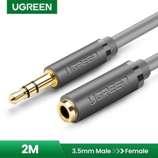 Cáp 3.5 nối dài Ugreen 10784 AV124 đầu mạ Vàng (Male to FeMale, 2m)