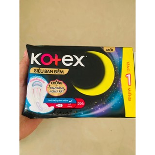 ( mẫu mới) Băng vệ sinh ban đêm Kotex Style khô thoáng siêu mỏng có cánh 3 miếng 35cm