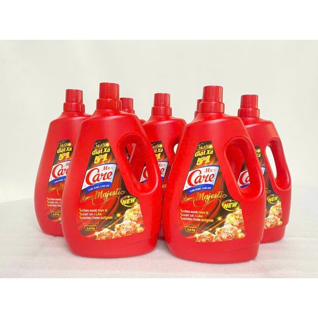 Nước giặt xả  Mr Care (True Care) 5in1  Majestic 3Kg6, giặt sạch thơm lâu không cần nước xả.