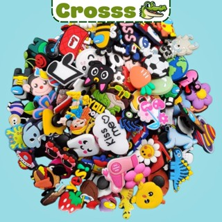 Combo 12 Sticker 2D Ngẫu Nhiên Cho Nam Và Nữ, Phụ Kiện Trang Trí Dép Hình Gắn Dép Nhiều Mẫu