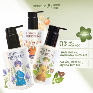 Kem Dưỡng Ẩm Da Tay Hand Lotion MUSEDAY  Thuần Chay Cấp Ẩm Nhanh, Mềm Mịn 200ml