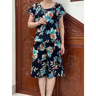 Đồ bộ trung niên bộ thun tăm co giãn