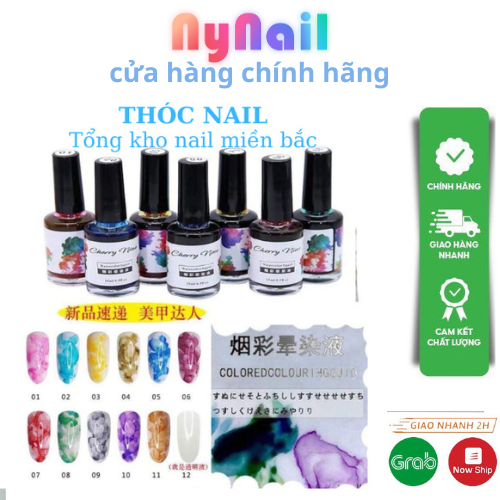 loang cồn 12 chai tạo loang vân đá siêu đỉnh