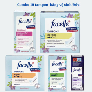 Combo 10 tampon Facelle của Đức cho nàng muốn dùng thử