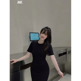 ❤️ Đầm midi body đen tay ngắn ❤️