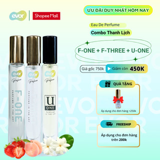 Combo Nước Hoa Nữ Mùi Hương Thanh Lịch, Tinh Tế, Nước Hoa Nữ Sang Trọng Thời Thượng Cho Các Quý Cô EVOR 3 Chai 1ml