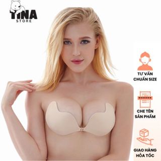  Áo dán nâng ngực cài trước YUKI STORE miếng dán nâng ngực nút gài tạo khe dùng nhiều lần 0134 