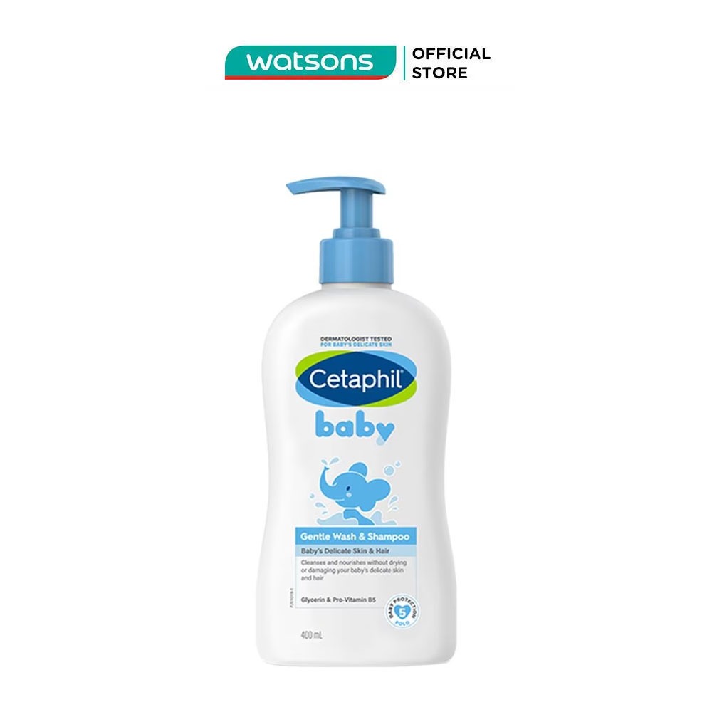 Sữa Tắm Và Gội Trẻ Em Cetaphil Baby Gentle Dịu Nhẹ Cho Làn Da Em Bé 400ml