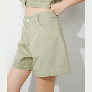 Quần short chằn chỉ vải poplin 100% cotton thoáng nhẹ, mát mẻ mùa hè THEKAT.SHOP thiết kế đĩa quần to dễ phối dây nịt