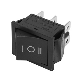  Công Tắc Bập Bênh KCD4 250VAC-16A 6 Chân 3 Chế Độ ON - OFF - ON 
