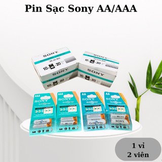 Pin sạc sony aa-aaa vỉ 2 viên