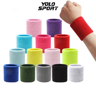 Băng Chặn Thấm Mồ Hôi Bảo Vệ Tay Chơi Thể Thao Tập Gym Yoga Tennis Chạy Bộ Chất Cotton Mềm Mại Cao Cấp 1 Chiếc Nhiều Màu