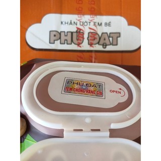 Khăn ướt phú đạt không mùi hình gấu bự 1 thùng 24 gói