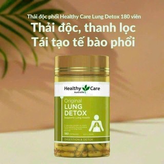 Viên Uống Healthy Care Lung Detox 180v Của Úc Hỗ Trợ Thanh Lọc, Thải Độc Phổi