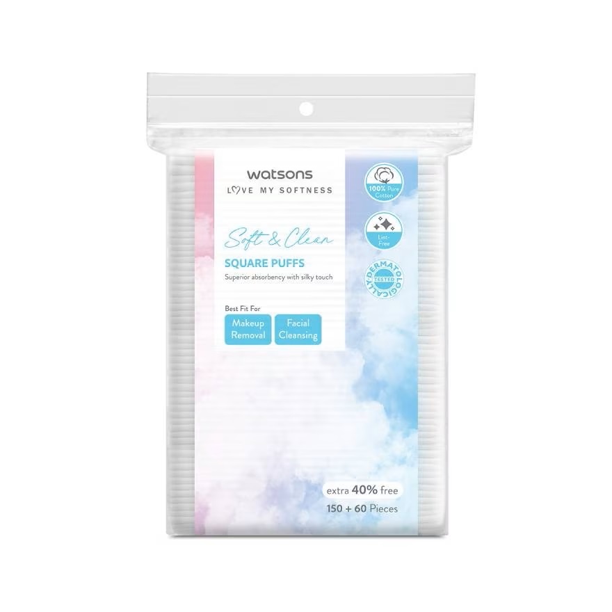 Bông Tẩy Trang Watsons Square Puffs 150S+40% | BigBuy360 - bigbuy360.vn