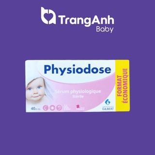 Nước muối sinh lý Physiodose vệ sinh mũi, mắt cho bé