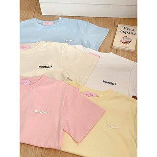 Áo thun babytee basic in nổi cao thành Buddies