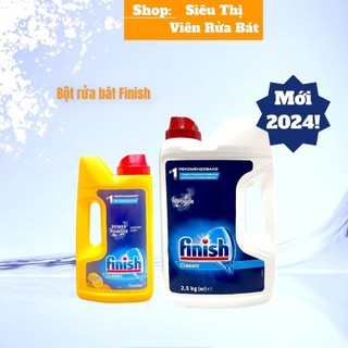 Bột rửa bát Finish, bột rửa chén bát cho máy [tiết kiệm, dễ điều chỉnh liều lượng]