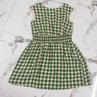 Đầm secondhand 1566 chất lụa có lót đẹp size (N94cm Eo chun D85cm) mới 99%