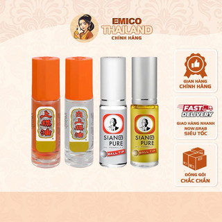 Dầu gió lăn siang pure oil ball tip thái lan 3cc