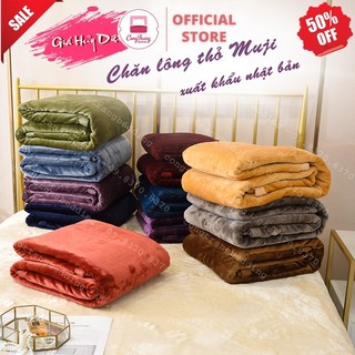 Chăn Lông Tuyết Hè Thu HOMIES, Chăn Lông Thỏ Dùng 4 Mùa Mềm Mịn Kích Thước 2m x 2m3