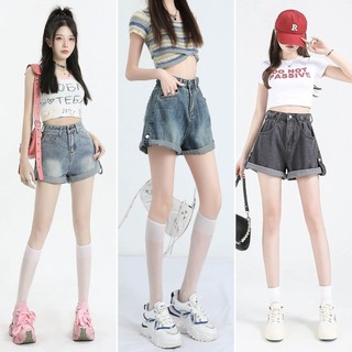 Quần Sooc Bò Jean Nữ Tua Lai Rách Kiểu ULZZANG