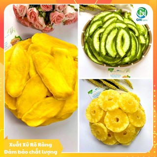 Mứt Sấy Dẻo Trái Cây Sấy Dẻo Mix 3 Vị Mứt Thơm Xoài Vỏ Bưởi Sấy Lạnh Chua Ngọt Siêu Ngon - Túi 250g