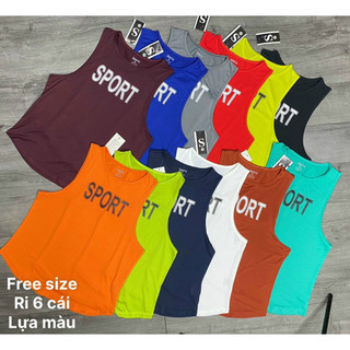 Áo Tanktop Tập Gym Nữ RUN 02 Thun Lưới Thoáng Mồ Hôi