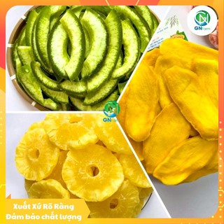 Trái cây sấy dẻo mix mứt xoài thơm vỏ bưởi sấy lạnh nhập khẩu thái lan chuẩn ngon - túi 500g/1kg
