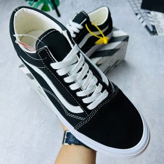 Giày thể thao vans vault ol skool nam nữ, giày vans đen trắng bản trung s.cấp full box bill