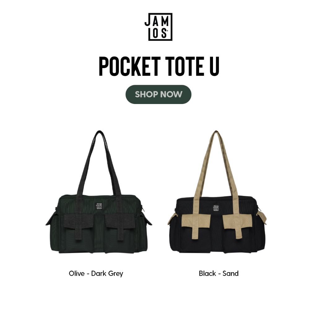 Pocket Tote U - Túi tote canvas túi hộp năng động Jamlos