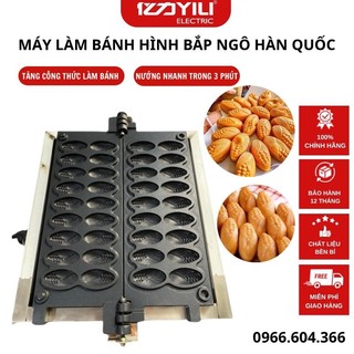Máy làm bánh hình bắp ngô 18 bánh tặng kèm công thức. máy nướng bánh công nghiệp 36 khuôn bảo hành 12 tháng r18