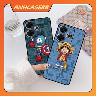 Ốp Điện Thoại Xiaomi Redmi 13 / 13X In Hình Luffy, Marvel Chibi Đáng Yêu- CASE88.