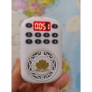 Máy Đài Phật Mini,Có 50-55 Bài.Chọn Thẻ 1gb Đến 32gb.Thẻ Kinh pháp Sẳn+ dây đeo cổ.