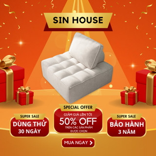 Ghế Sofa, Sofa Lông Cừu Khung Gỗ Chắc Chắn, Ghế Sofa Đơn Cao Cấp Tặng Kèm Gối
