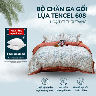 Bộ chăn ga gối tencel 60s cao cấp congtynem