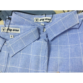 Set Đồ Đôi Fig Tree Caro Xanh Nhạt, Chất Cotton Gân Dày Dặn, Hàng Thiết kế ( MS 126B)