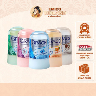 Lăn khử mùi đá khoáng grace deodorant thái lan 70g -