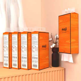 Khăn giấy rút treo tường Moji, giấy vệ sinh 4 lớp 1360 tờ, siêu dai và mềm mịn (1 gói)