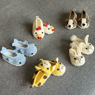 Giày Thú Vui Nhộn Bằng Len Cho Bé Tập Đi - Giúp Bé Nhận Thức Màu Sắc Và Con Vật