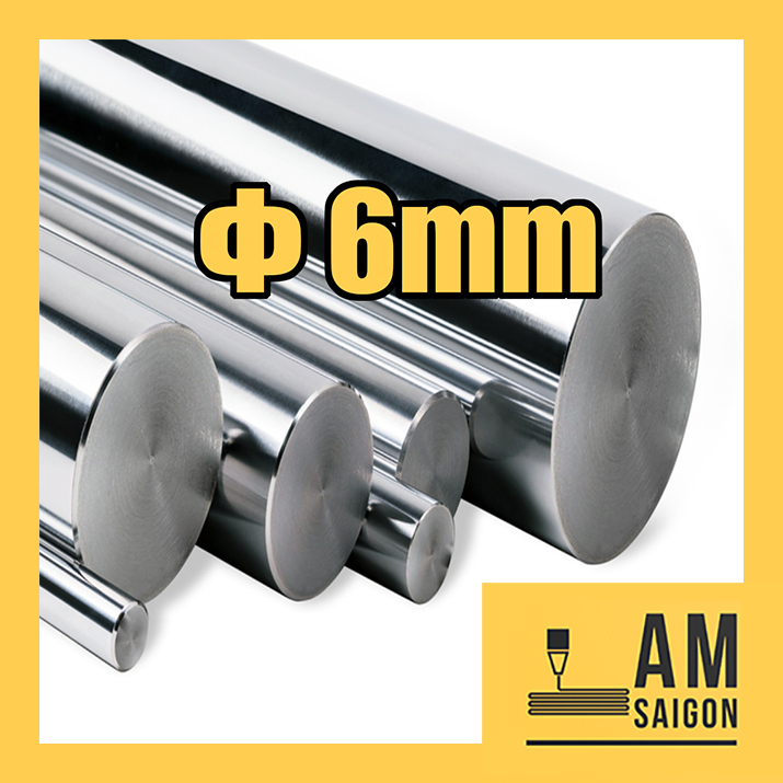 [ PHI 6 ] - THANH TRƯỢT TRÒN MẠ CROM PHI 6 - TY TRƯỢT TRÒN PHI 6