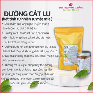 Đường mía thô nguyên chất - Đường cát lu - đường phèn kết tinh tự nhiên, chuẩn sạch loại 1.